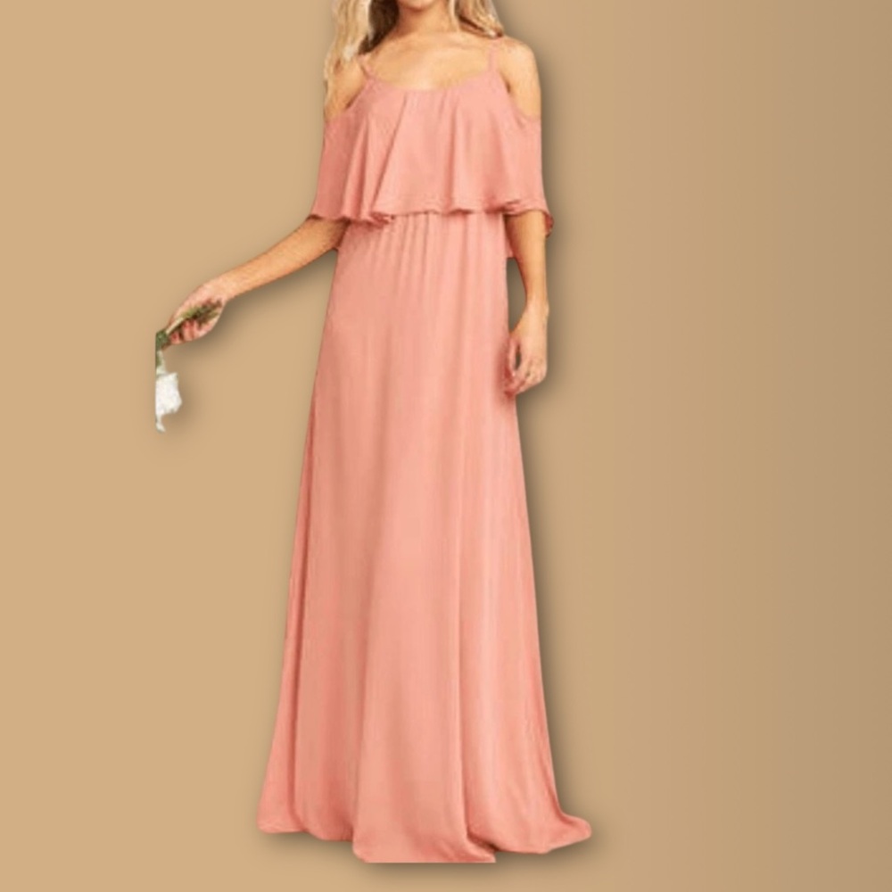 Show Me Your Mumu Caitlin Ruffle Maxi Dress Size Medium